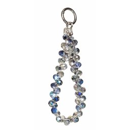 Snur de Mana Lemontti pentru Telefon Crystal Aurora 30Cm Albastru