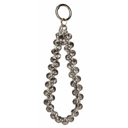 Snur de Mana Lemontti pentru Telefon Crystal Aurora 30cm Gri