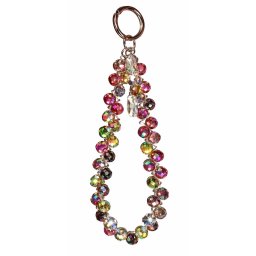 Snur de Mana Lemontti pentru Telefon Crystal Aurora 30cm Multicolor