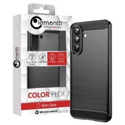 Husa Lemontti Carbon Case Flexible Samsung Galaxy A57 Negru