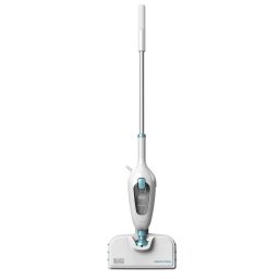 Mop Electric cu Abur Black+Decker FSM13E1 Rezervor Apa 0.38L 1300W Alb/Albastru