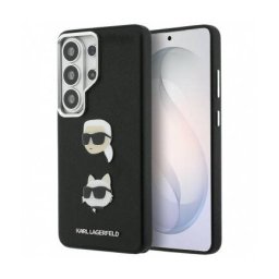 Husa Karl Lagerfeld Samsung Galaxy S26 Ultra S948 Saffiano Karl & Choupette's Head Pin Negru