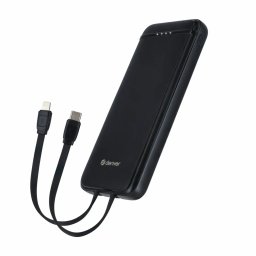 Acumulator Extern Denver PQCA-10320 10000mAh Cabluri USB-C si Lightning Incorporate PD20W Negru
