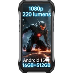 Telefon Unihertz 8849 Tank X 5G Proiector Video Full HD 6.78Inch 120Hz Dimensity 8200 16GB RAM 512GB NFC 17600mAh Android 15