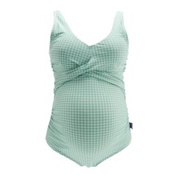 petit amour Costum de baie întreg 'Aurelia' verde mentă / alb