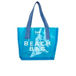 Bagmori Geantă de plajă albastru / alb