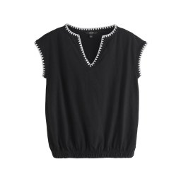 Next Tricou negru / alb