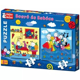 Bogyó si Babóca: Pestele curcubeu - puzzle cu 12 si 20 piese