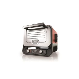 Cuptor Cuptor electric Woodfire, 8 programe OO101EU, 220-240V, 13A, 2400W, Rosu/ Gri