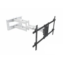 Suport TV perete MB-6881 Long Reach Arm 910mm diagonala 50"-90" max 60 Kg inclinare si rotire Alb