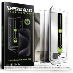 Folie pentru Samsung Galaxy S25 FE (set 2) - Techsuit TitanGlass CrystalHD [Fingerprint Unlock Compatible] - Privacy