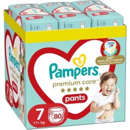 Pampers Pieluchomajtki Pants Premium Care 7, 17+ kg, 80 szt.