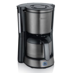 Cafetiera Severin KA 9343 Dark Inox mit Thermoskanne