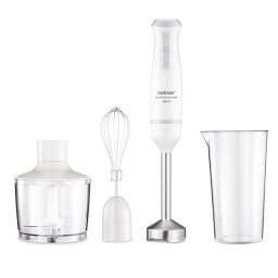 vertical 800 W functie Turbo tocator cu volum de 450 ml tel cutit cu 2 lame picior inox bol 800 ml Alb/Argintiu