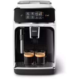 Espressor Espressor Automat Boabe Series 2200 EP2223/40, 1500W, 15 Bar, 1.8L, ClassicMilk, Negru Mat