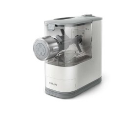 Masina de paste si taitei Philips Viva Collection HR2345/19, 150W, 4 discuri de modelare, Carte de reteta inclusa, complet automat, Alb