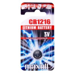 Baterie litiu CR1216 3V 25mAh Maxell, blister 1 buc