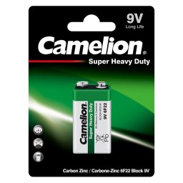 Baterie Camelion 9V 6F22 6LR61 Super Heavy Duty Blister 1, BA084126