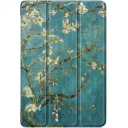 ZONE Trifold mappa toc floare model Samsung Galaxy Tab A9 Plus (11.0) Culoarea verde