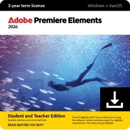Adobe Premiere Elements 2026 - EDUGOV EDU 100+ User