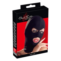 Bad Kitty - mască pentru sex oral cu deschidere pentru gură și ochi
