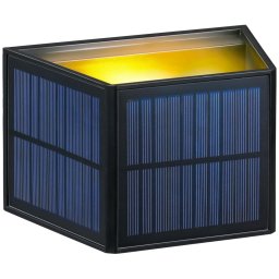 Grundig - Aplica solară de perete cu LED, 3,7 V, 1800 mAh, IP44