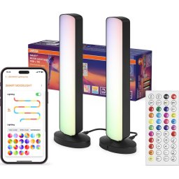 Osram - Set de 2 lămpi de masă LED RGBW dimabile MOOD LIGHT, 4W/230V, Wi-Fi + telecomandă