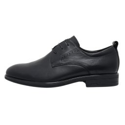 Pantofi barbati, negru, eleganti, piele naturala, cu toc, Otter E6E670004A-01-N-Negru (Marime: 40)