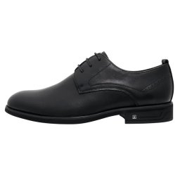 Pantofi barbati, negru, eleganti, piele naturala, cu toc, Otter E6E620006A-01-N-Negru (Marime: 45)