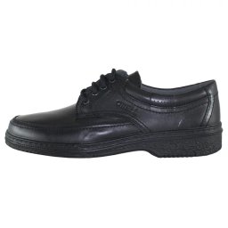 Pantofi barbati, negru, casual, piele naturala, cu talpa joasa, Otter OT27814-01-N-Negru (Marime: 43)