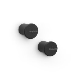 Set 2 agatatoare prosoape Brabantia MindSet 1005680, Acoperit cu minerale, Kit de montare inclus, Pana la 2 kg, Gri inchis