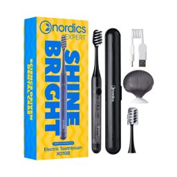 Periuta de dinti electrica Nordics XO10B SOFT, 3 moduri, IPX7, Timer 30 sec, Autonomie 120 zile, USB-C, Negru