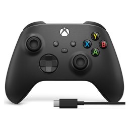Controller Wireless MICROSOFT Xbox Series X/S, Carbon Black + Cablu USB-C (EP2-31141)