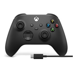 Controller Wireless MICROSOFT Xbox Series X/S, Carbon Black + Cablu USB-C (EP2-29944)