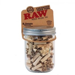 Raw Filtre din lemn Uncoated Tree reutilizabile 8.5mm x135