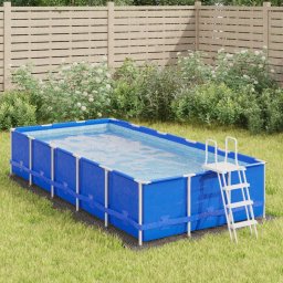 Gossi acoperire geotextil piscina, gri deschis, 420x220 cm, poliester