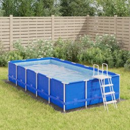 Gossi acoperire geotextil piscina, gri deschis, 500x250 cm, poliester