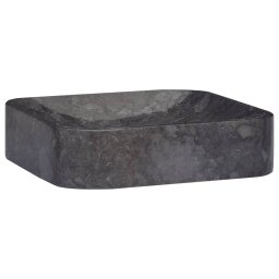 Gossi chiuveta, neagra, 40x40x10 cm, marmura