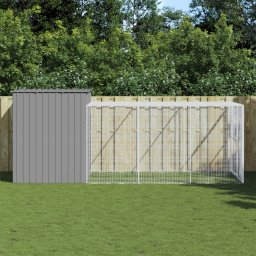 Gossi cusca de caine & tarc gri deschis 214x457x181cm otel galvanizat