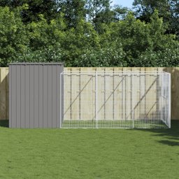 Gossi cusca de caine & tarc gri deschis 214x457x181cm otel galvanizat
