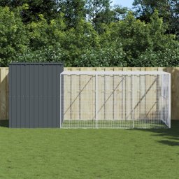Gossi cusca de caine cu tarc antracit 214x457x181 cm otel galvanizat