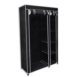 Gossi dulap de haine pliabil, negru, 110 x 45 x 175 cm