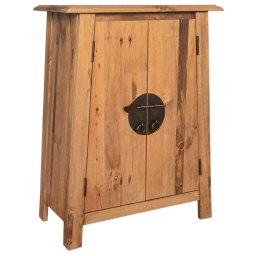 Gossi dulap lateral de baie, 59x32x80 cm, lemn masiv de pin