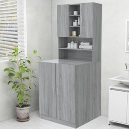 Gossi dulap masina de spalat, gri sonoma, 70,5x25,5x90 cm