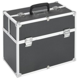Gossi geanta de cosmetice, negru, 38x23x34 cm, aluminiu
