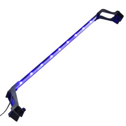 Gossi lampa led pentru acvariu, cu cleme, albastru/alb, 75-90 cm