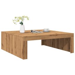 Gossi masuta cafea, stejar artizanal, 100x100x35 cm, lemn prelucrat