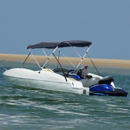 Gossi parasolar bimini 3 arcuri, pereti laterali 183x(170-182)x137 cm