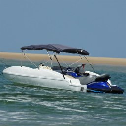 Gossi parasolar bimini 4 arcuri pereti din plasa 243x(185-198)x137 cm