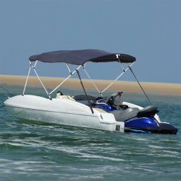 Gossi parasolar bimini 4 arcuri pereti laterali, 243x(185-198)x137 cm